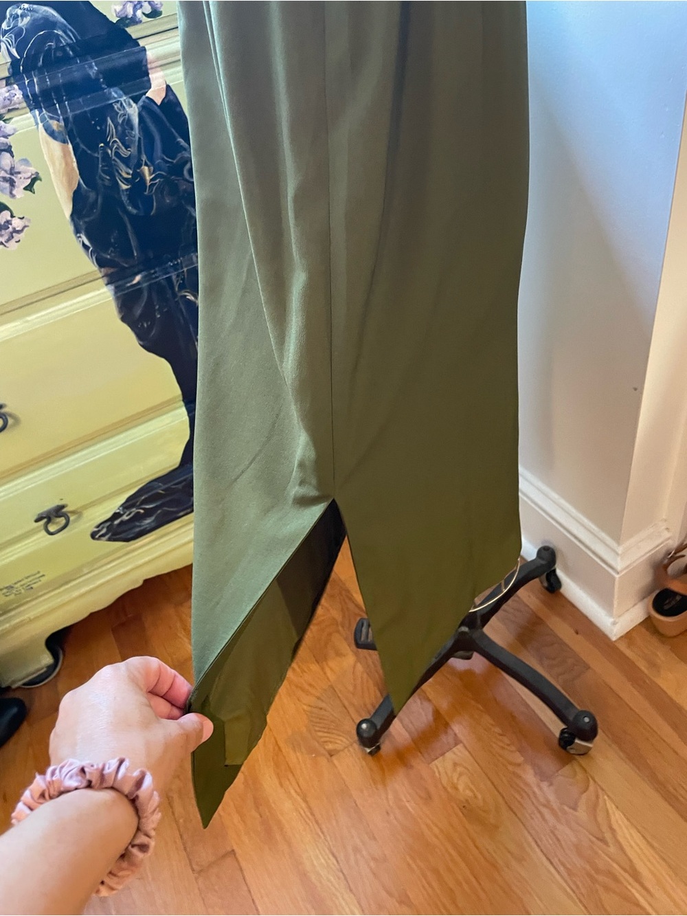 J. Crew Olive Green Sleeveless Midi Dress - Picture 2 of 4